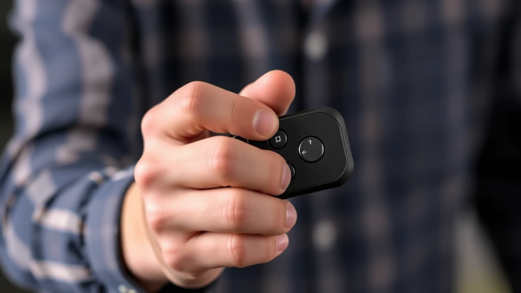 Hands holding Geek Bar Pulse device demonstrating proper grip and button locations, showing the three control buttons clearly, well-lit construction photography style