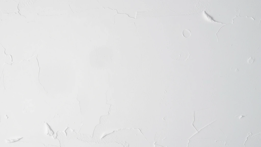 Overhead view of finished spackled wall repair showing smooth white surface with feathered edges ready for sanding, natural lighting showing texture and depth