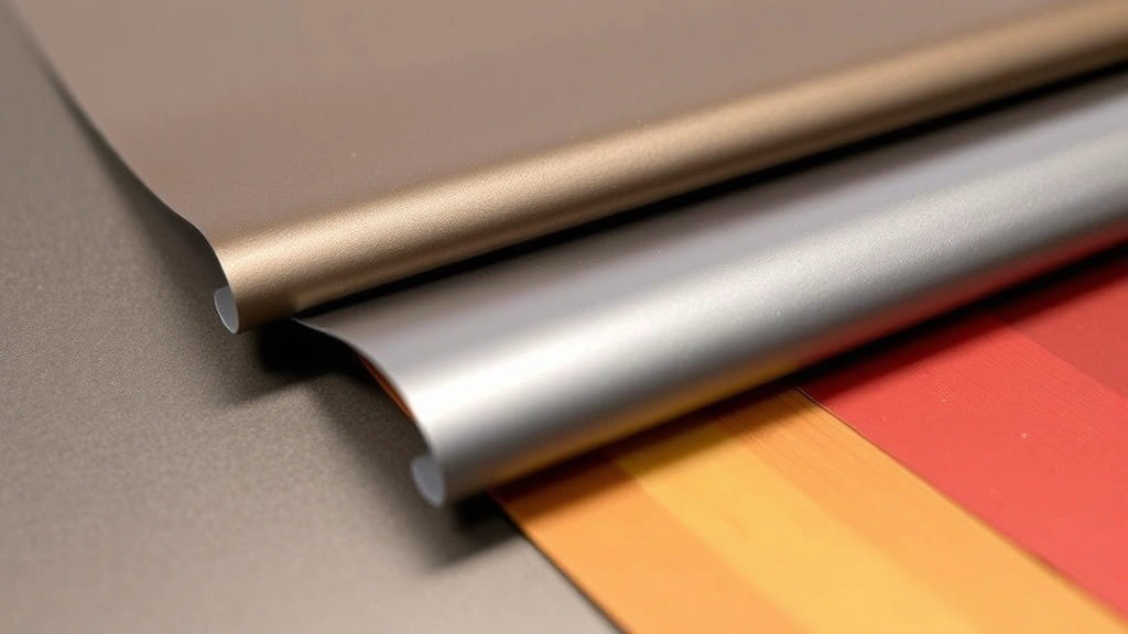 Close-up detail of wrap material samples showing different textures and finishes including matte, gloss, and metallic options with various color samples