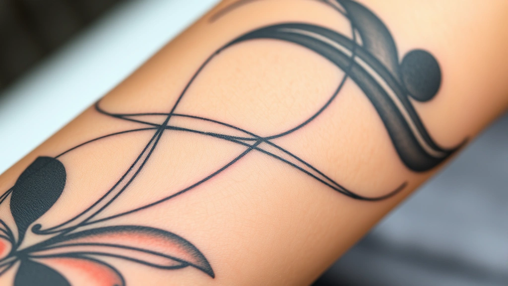 Close-up of completed multicolored tattoo on forearm showing intricate linework and color gradient shading, healed tattoo displaying artist's technical skill and design precision, natural daylight revealing fine details