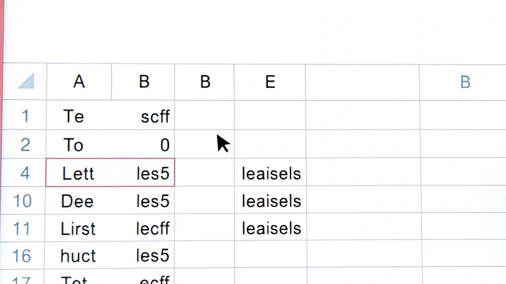 Close-up of Excel spreadsheet showing cursor positioned at row boundary between row numbers 5 and 6, ready to drag and adjust row height, with text-filled cells visible