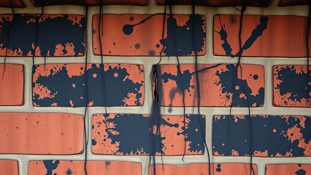 Close-up of creosote buildup on interior chimney brick walls, showing dark tar-like deposits on red masonry, professional inspection lighting, realistic construction photography